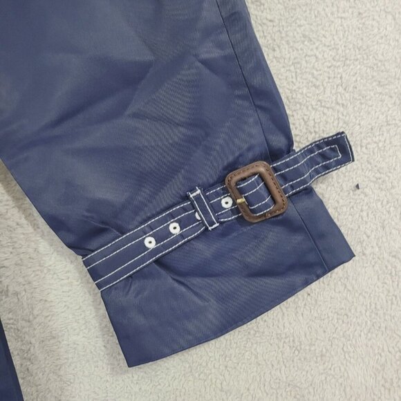 NWT J.Crew Womens Double-Breasted Navy Trench Coat 6 Recycled Polyester Button - Picture 11 of 12